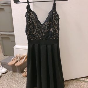 Black lace dress